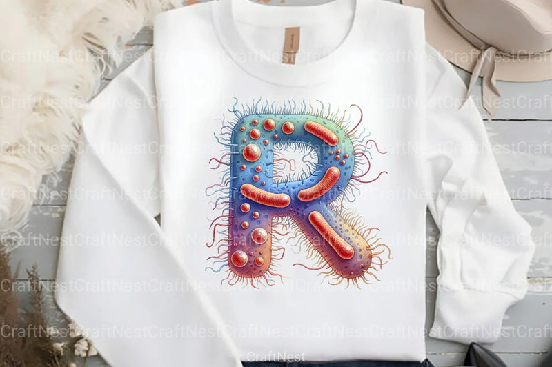 Bacteria Alphabet Clipart Bundle - CraftNest - Digital Crafting and Art