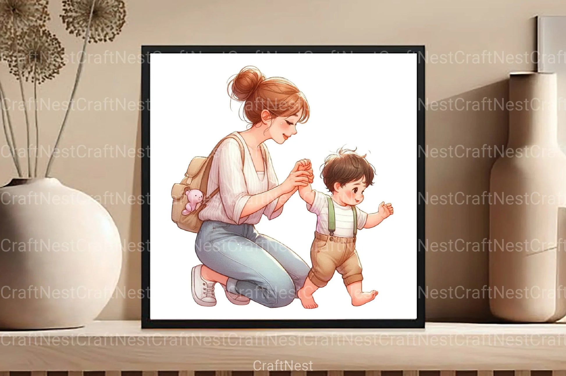 Mother's Day Mom Clipart Bundle - CraftNest - Digital Crafting and Art