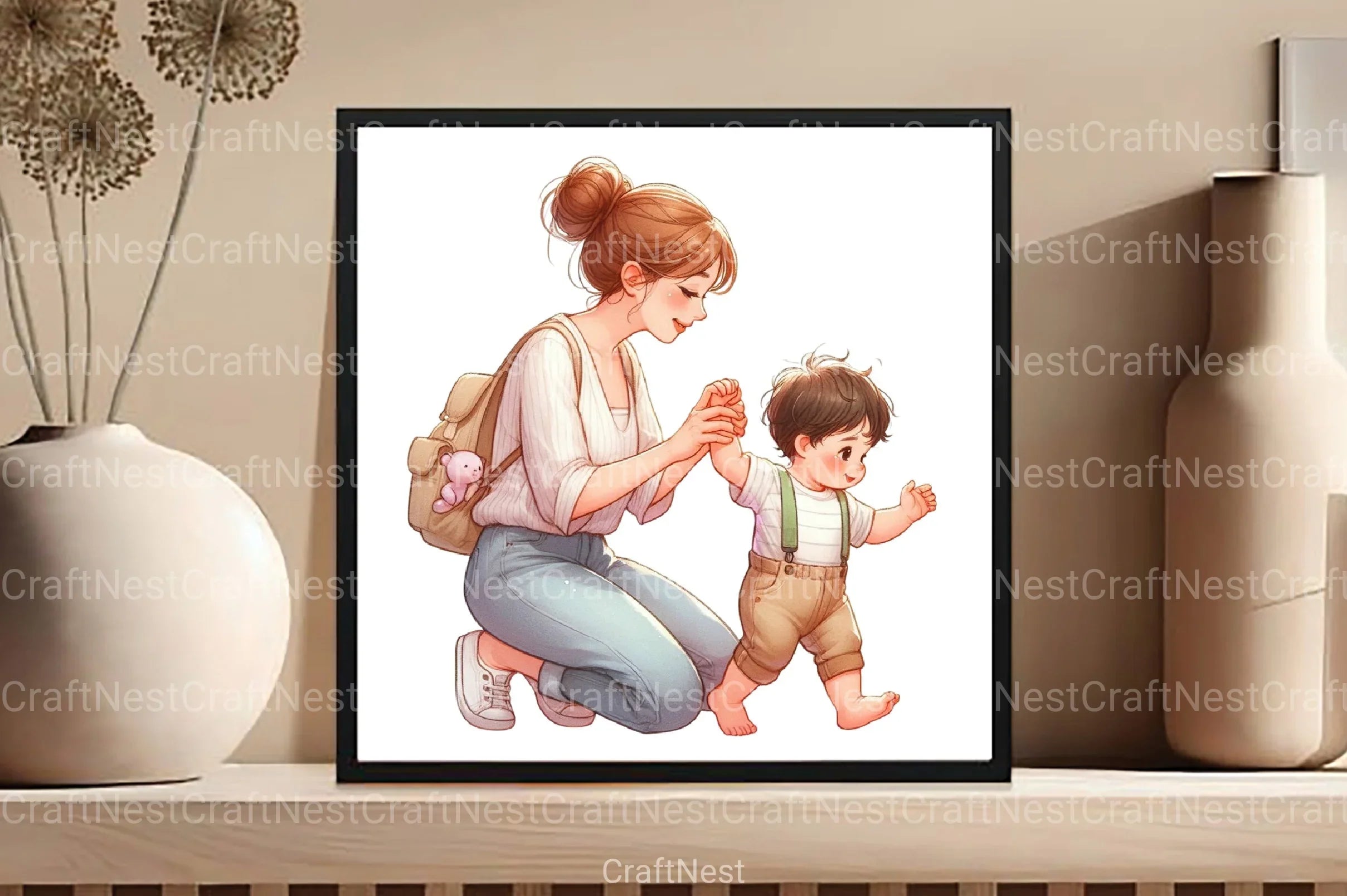 Mother's Day Mom Clipart Bundle - CraftNest - Digital Crafting and Art