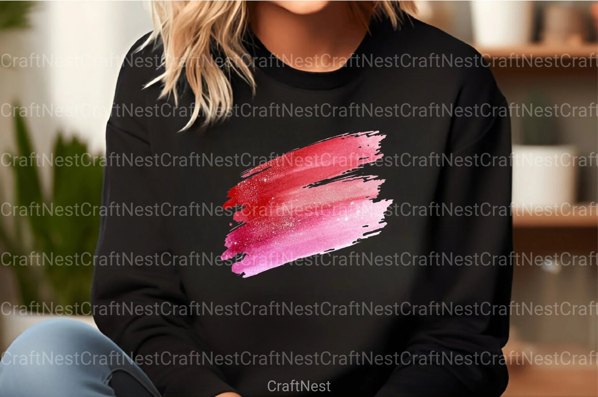 Pink Brush Strokes Clipart Bundle - CraftNest - Digital Crafting and Art