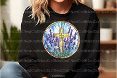 Lavender Blessing & Cross Stained Glass Clipart Bundle - CraftNest - Digital Crafting and Art