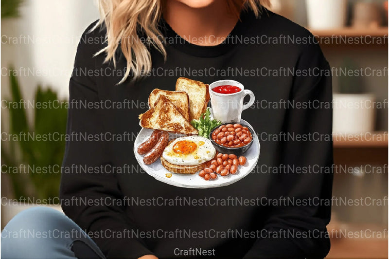 Breakfast Tray Clipart Bundle - CraftNest - Digital Crafting and Art