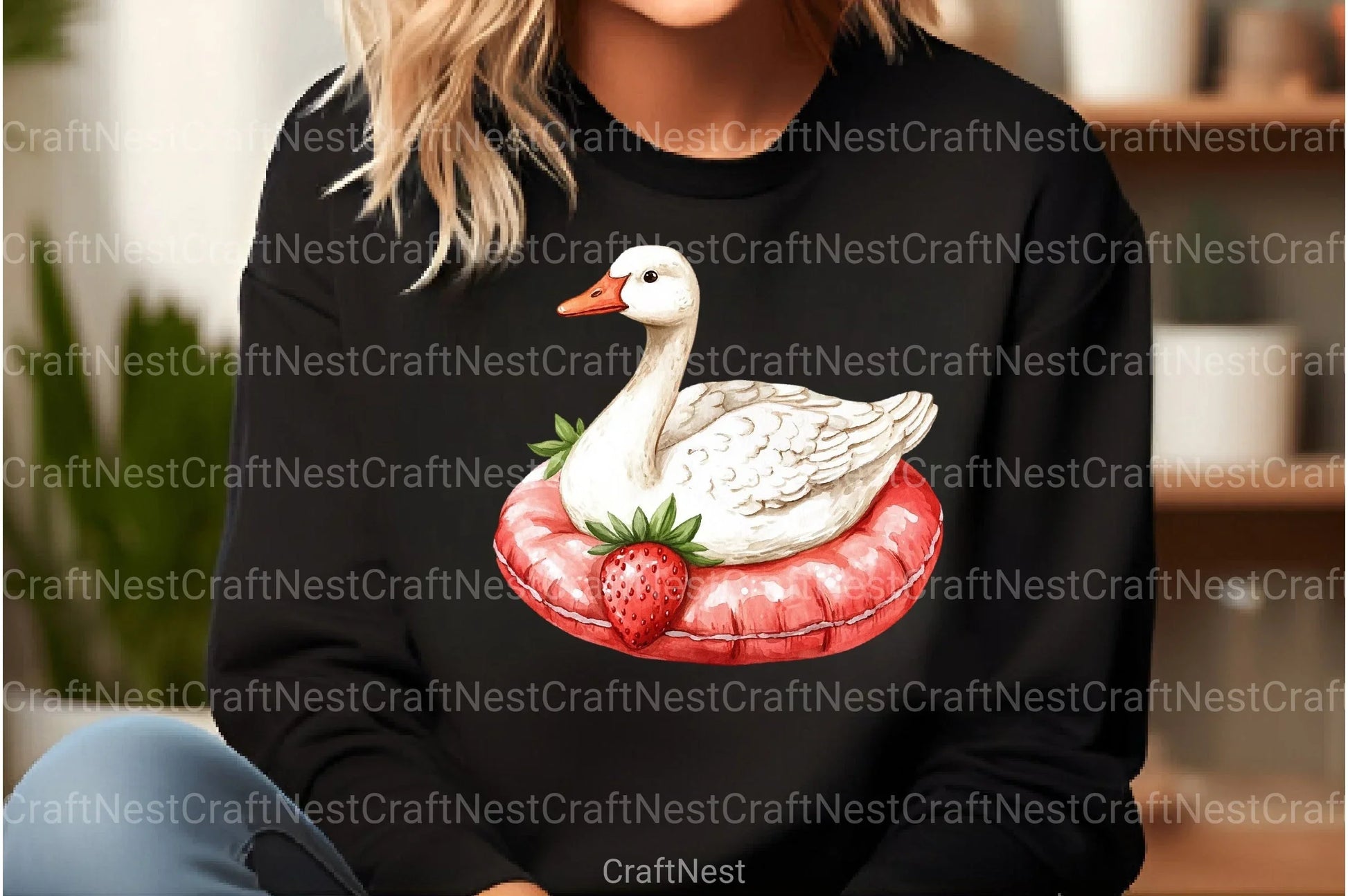 Strawberry Goose Clipart Bundle 99 - CraftNest - Digital Crafting and Art