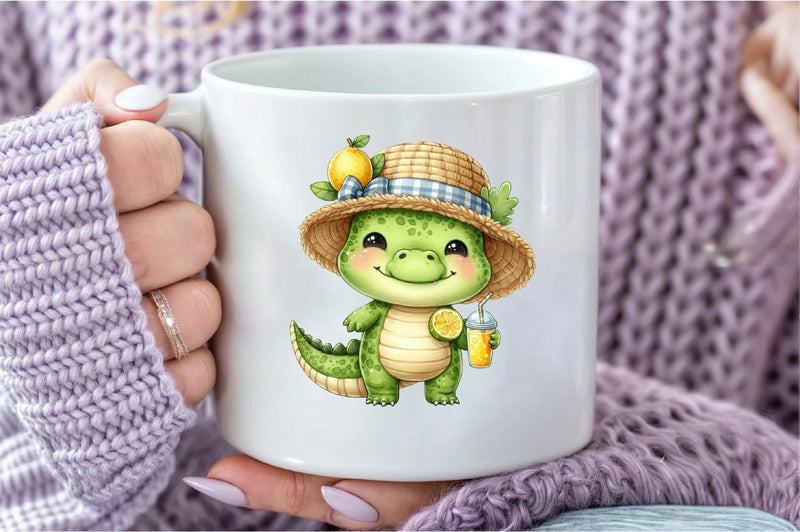 Summer Crocodile Clipart Bundle - CraftNest - Digital Crafting and Art