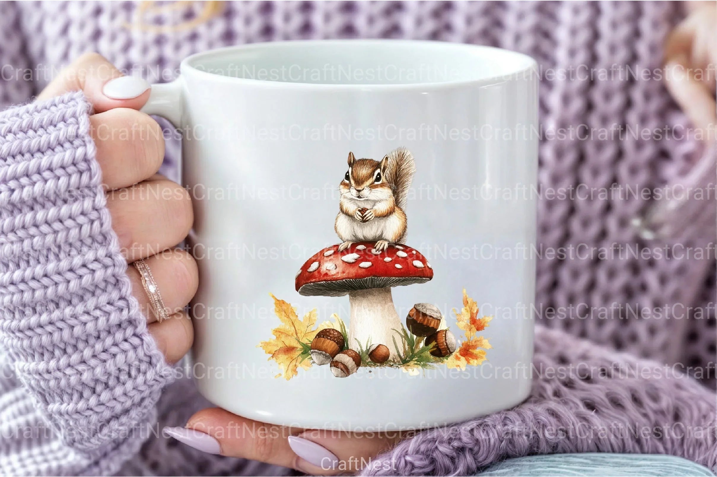 Autumn Cute Animals Clipart Bundle 55 - CraftNest - Digital Crafting and Art