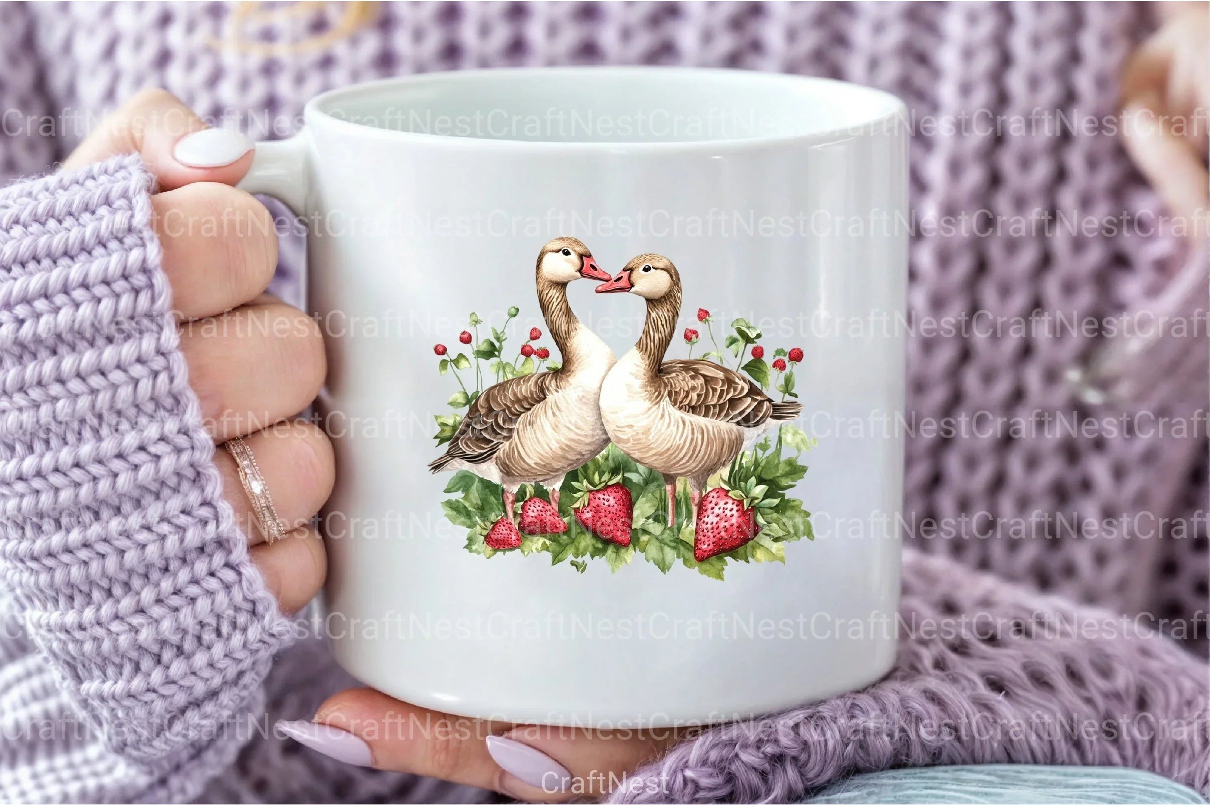 Strawberry Goose Clipart Bundle 99 - CraftNest - Digital Crafting and Art