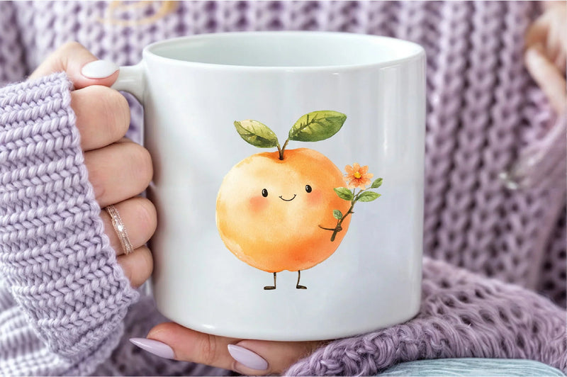 Cute Peaches Garden Fruit Clipart Bundle - CraftNest - Digital Crafting and Art