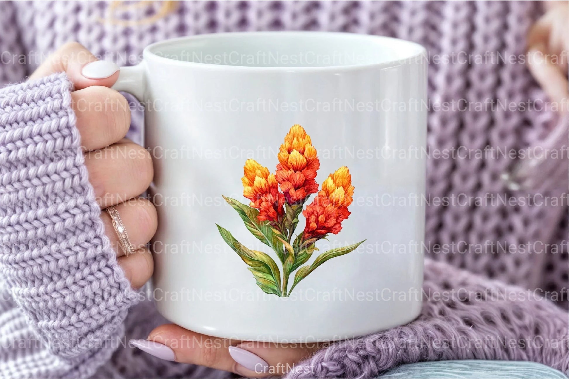 Celosia Flower Clipart Bundle 11 - CraftNest - Digital Crafting and Art