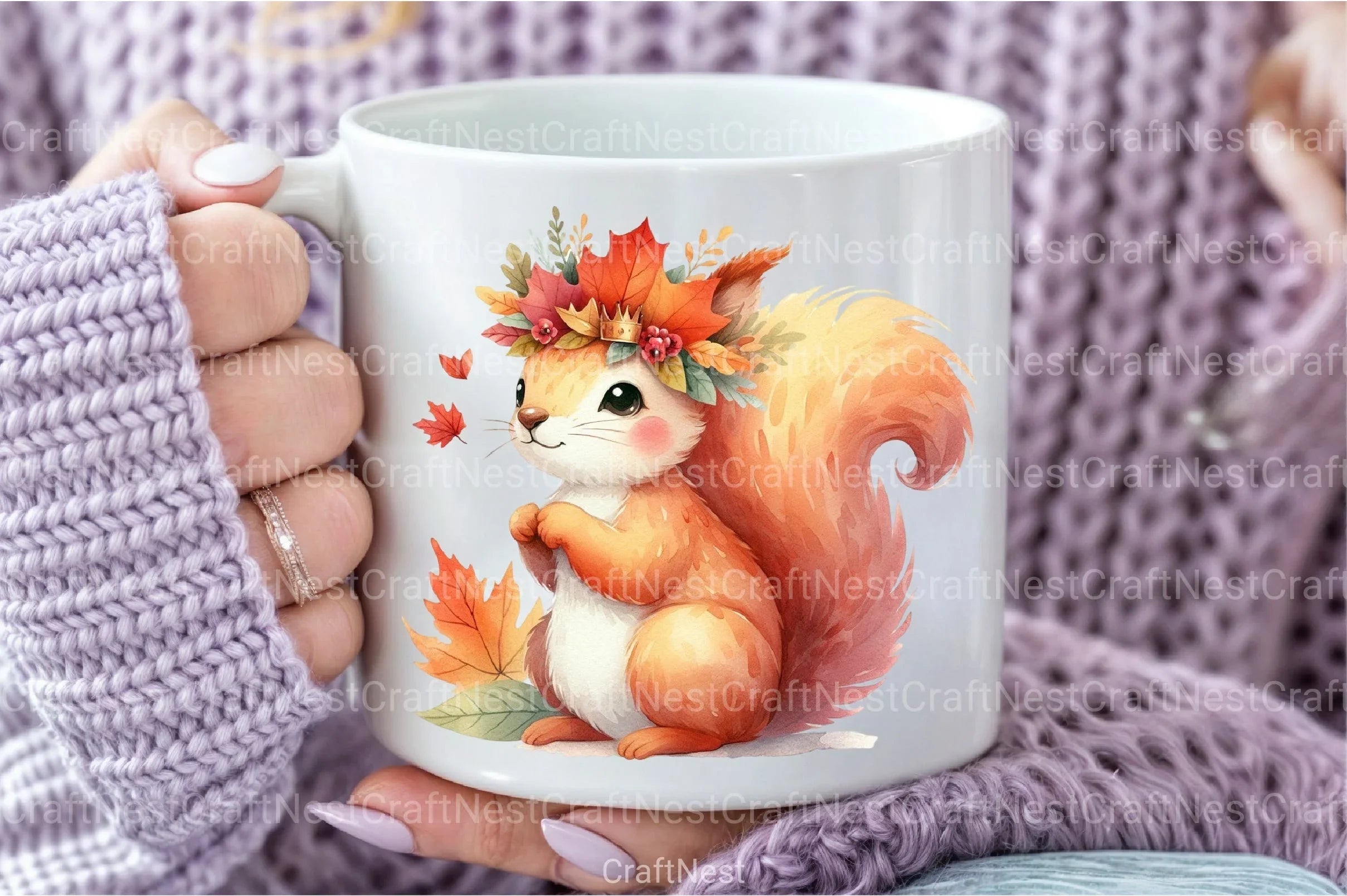 Autumn Squirrel Clipart Bundle 77 - CraftNest - Digital Crafting and Art