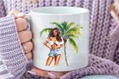 Summer Pin Up Girl Clipart Bundle - CraftNest - Digital Crafting and Art