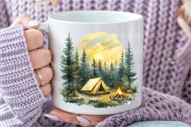 Autumn Camping Clipart Bundle - CraftNest - Digital Crafting and Art