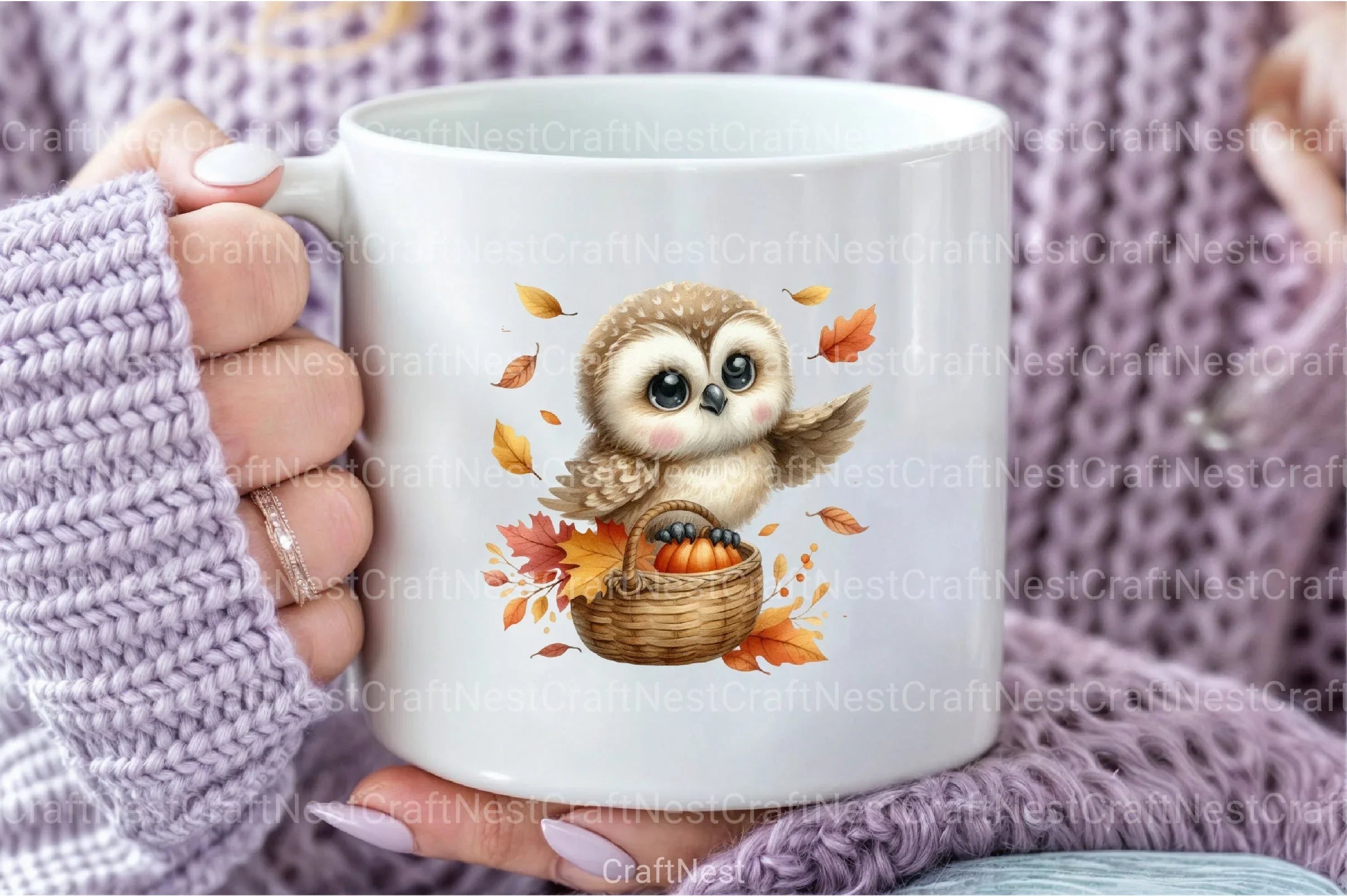 Cute Autumn Owl Clipart Bundle 1 - CraftNest - Digital Crafting and Art
