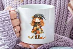 Bewitching Autumn Doll Clipart Bundle - CraftNest - Digital Crafting and Art