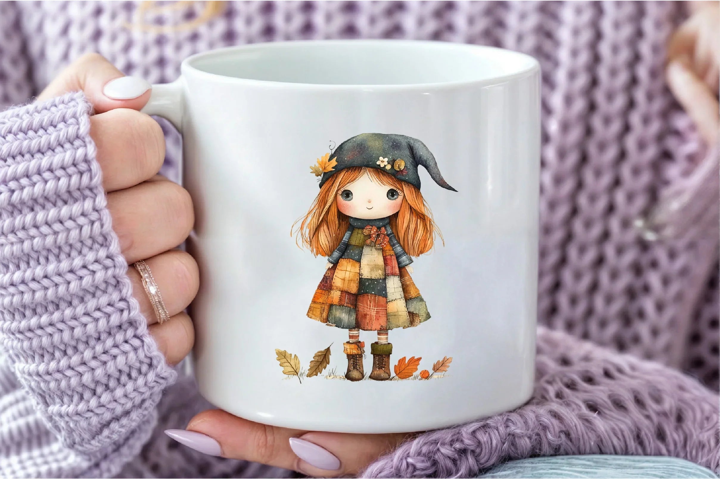 Bewitching Autumn Doll Clipart Bundle - CraftNest - Digital Crafting and Art