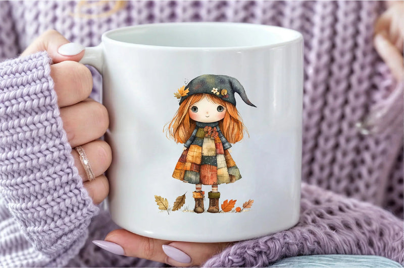 Bewitching Autumn Doll Clipart Bundle - CraftNest - Digital Crafting and Art
