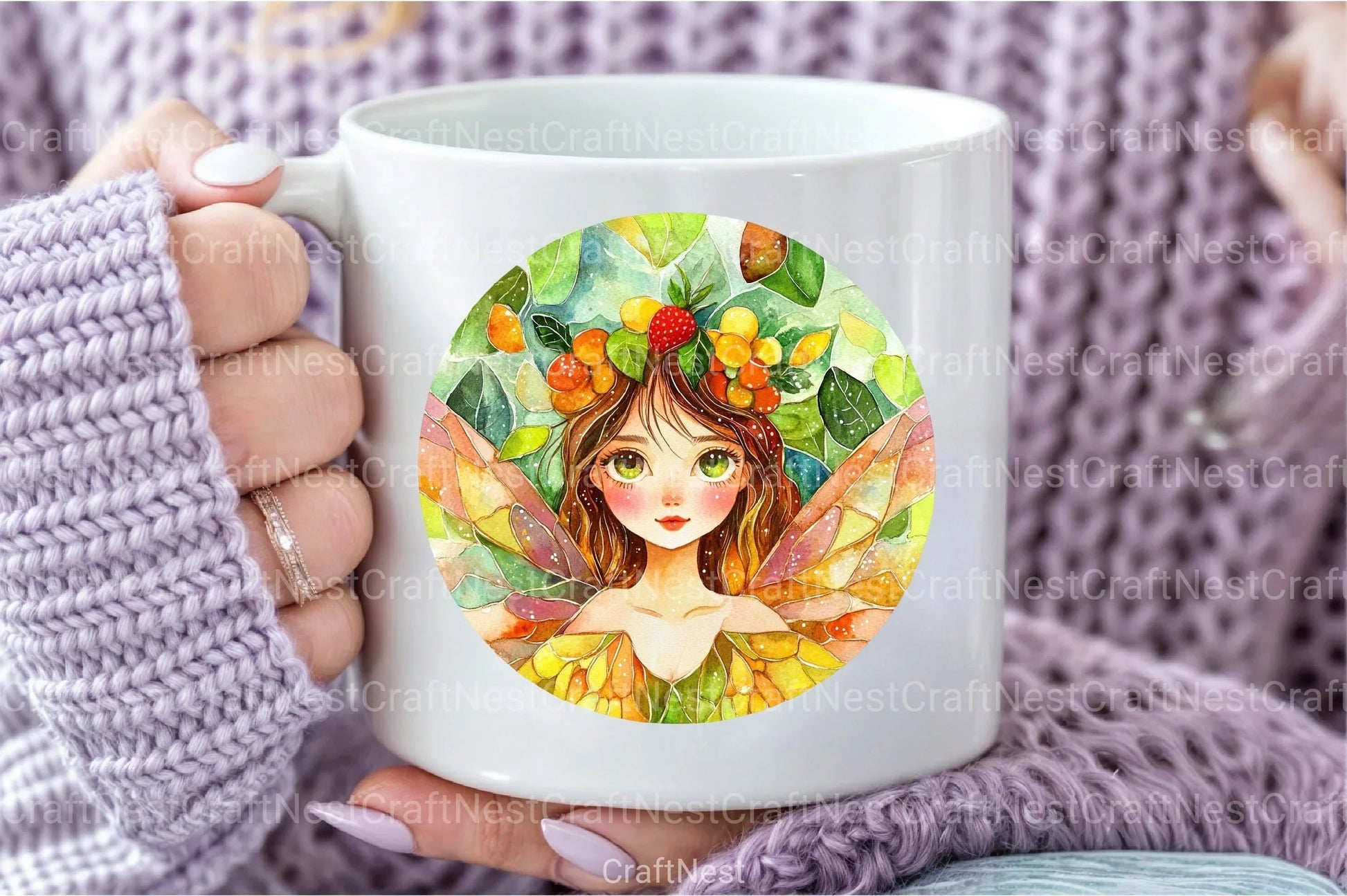 Stained Glass Summer Girls Clipart Bundle - CraftNest - Digital Crafting and Art