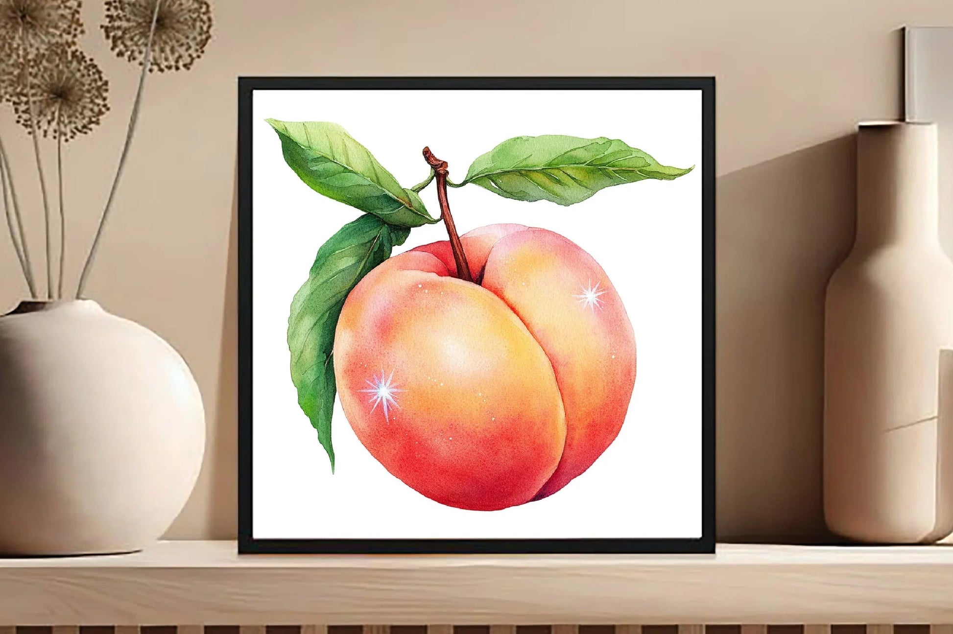 Cute Peaches Garden Fruit Clipart Bundle - CraftNest - Digital Crafting and Art