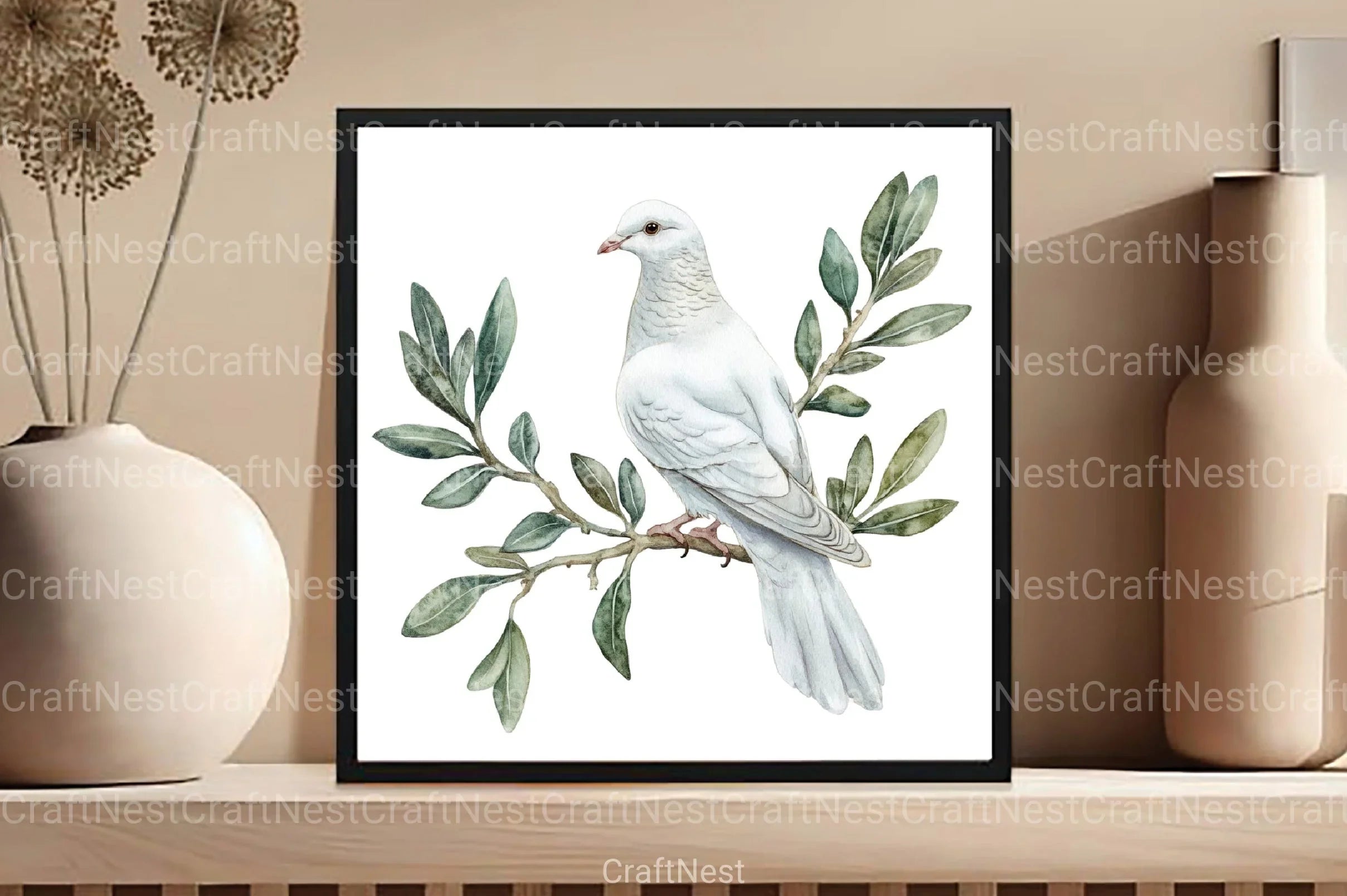 Cute Birds on Branch Clipart Bundle - CraftNest - Digital Crafting and Art