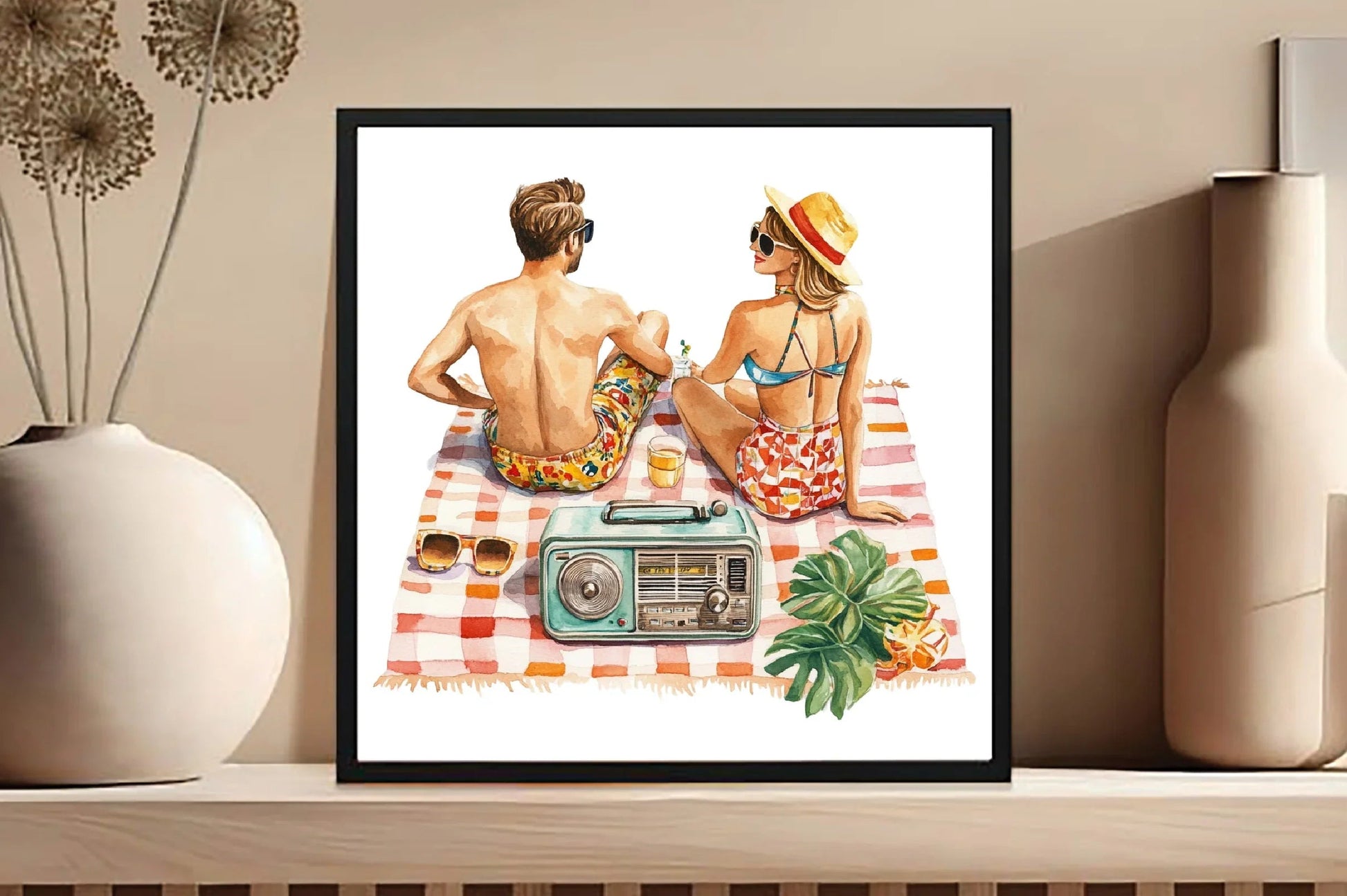 Vintage Summer Couple Clipart Bundle - CraftNest - Digital Crafting and Art