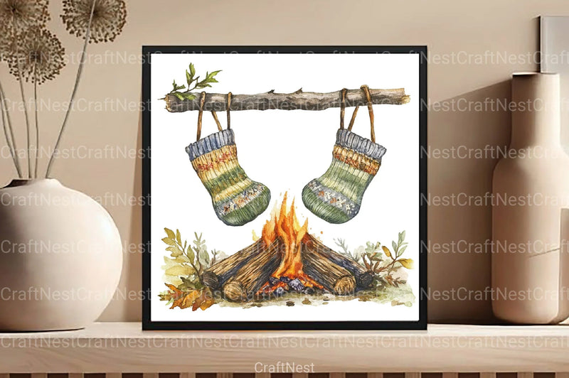 Autumn Camping Clipart Bundle - CraftNest - Digital Crafting and Art