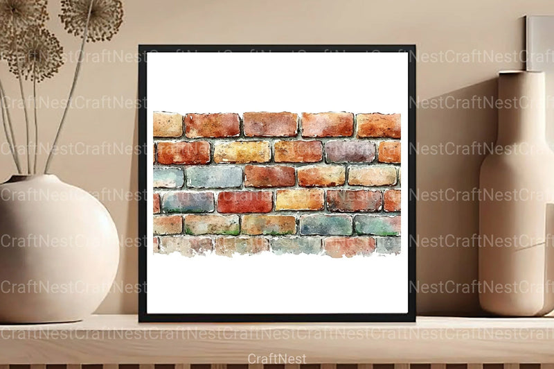 Brick Wall Clipart Bundle - CraftNest - Digital Crafting and Art