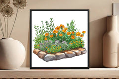 Garden Flower Bed Clipart Bundle - CraftNest - Digital Crafting and Art