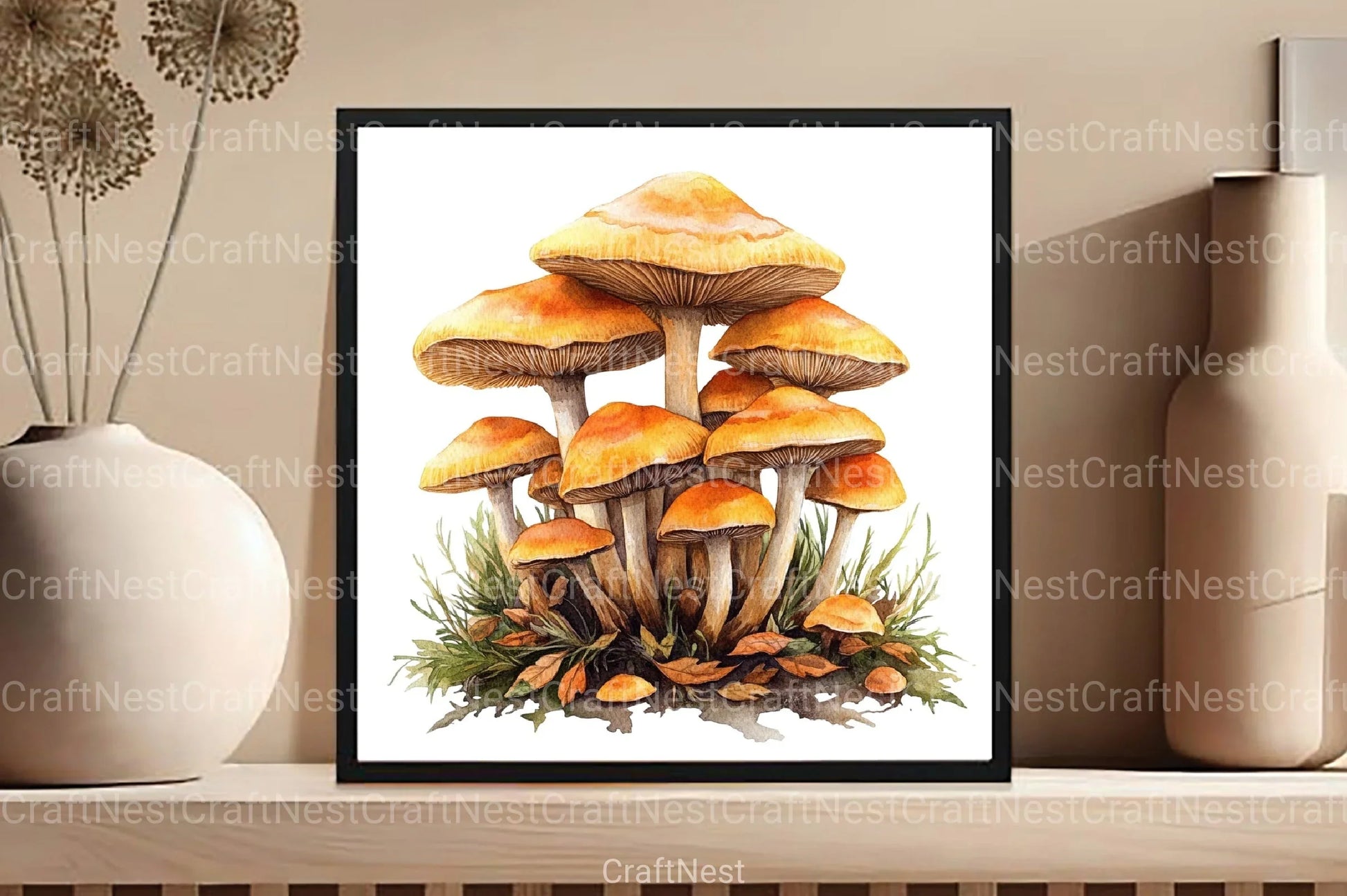 Mushroom Clipart Bundle 2 - CraftNest - Digital Crafting and Art