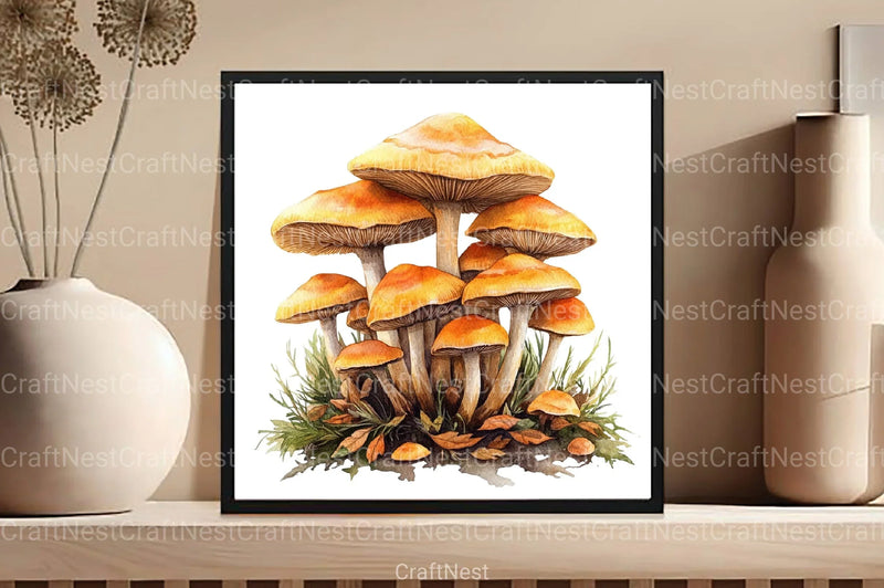 Mushroom Clipart Bundle 2 - CraftNest - Digital Crafting and Art