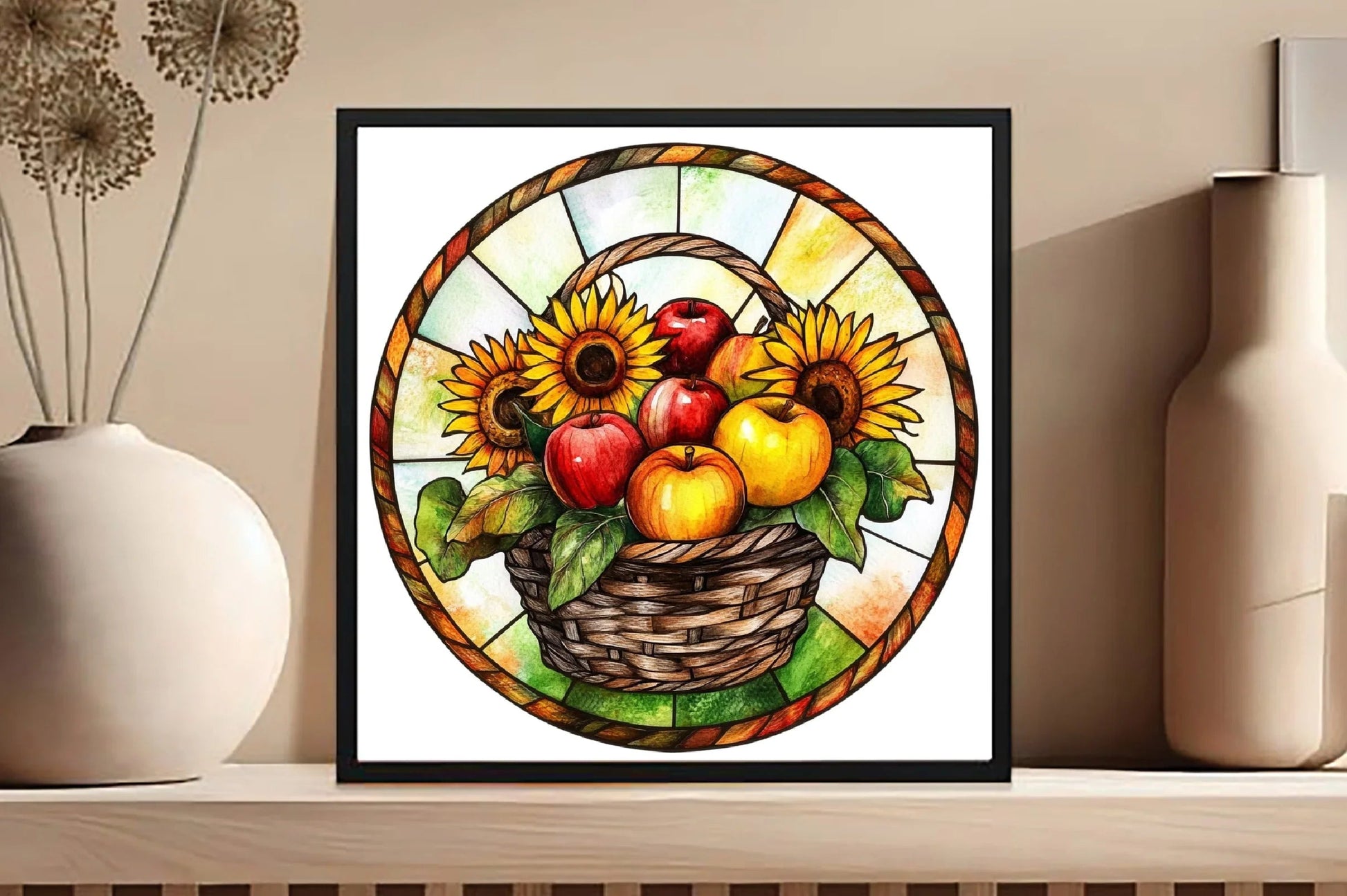 Stained Glass Summer Design Clipart Bundle - CraftNest - Digital Crafting and Art