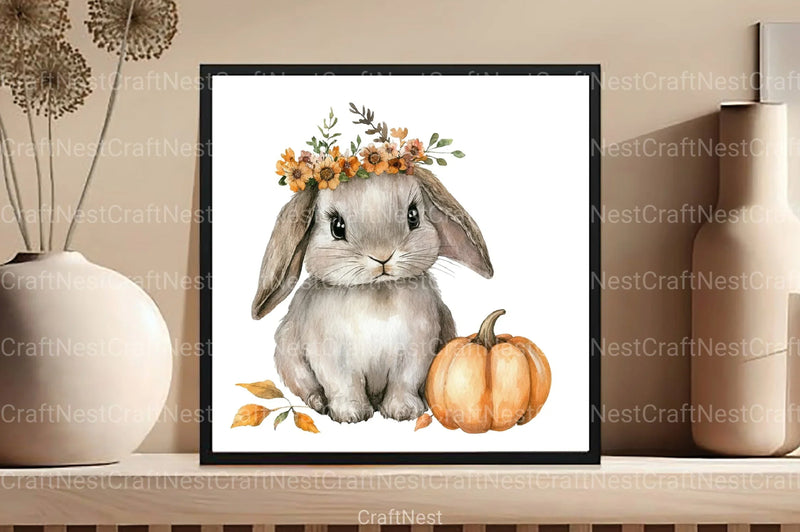 Autumn Cute Animals Clipart Bundle 55 - CraftNest - Digital Crafting and Art