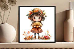 Bewitching Autumn Doll Clipart Bundle - CraftNest - Digital Crafting and Art