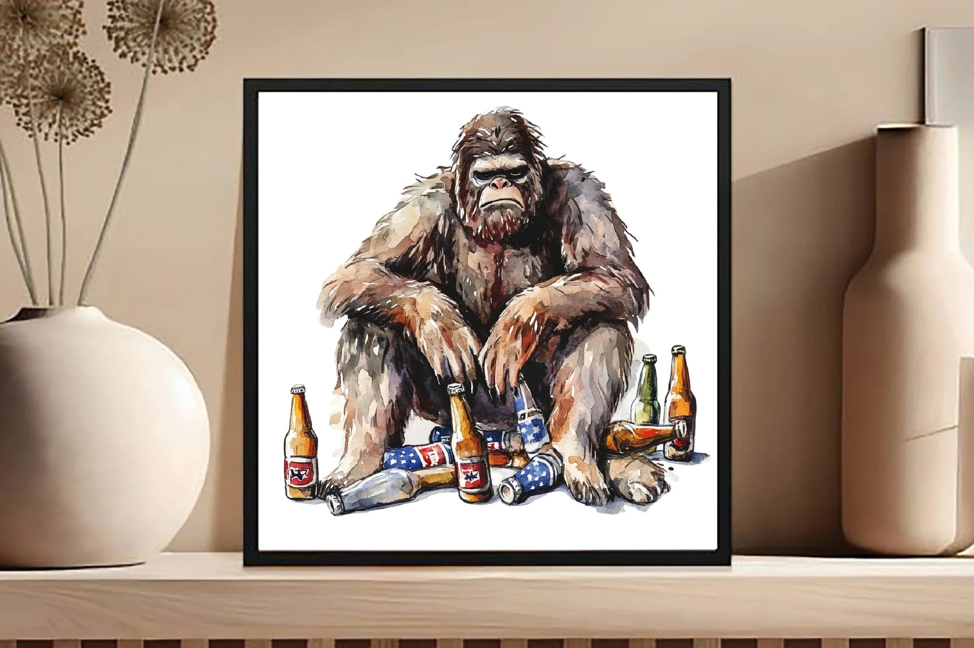 Bigfoot Holding Beer 4th of July Clipart Bundle - CraftNest - Digital Crafting and Art
