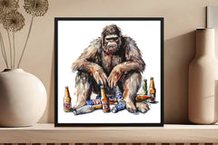 Bigfoot Holding Beer 4th of July Clipart Bundle - CraftNest - Digital Crafting and Art