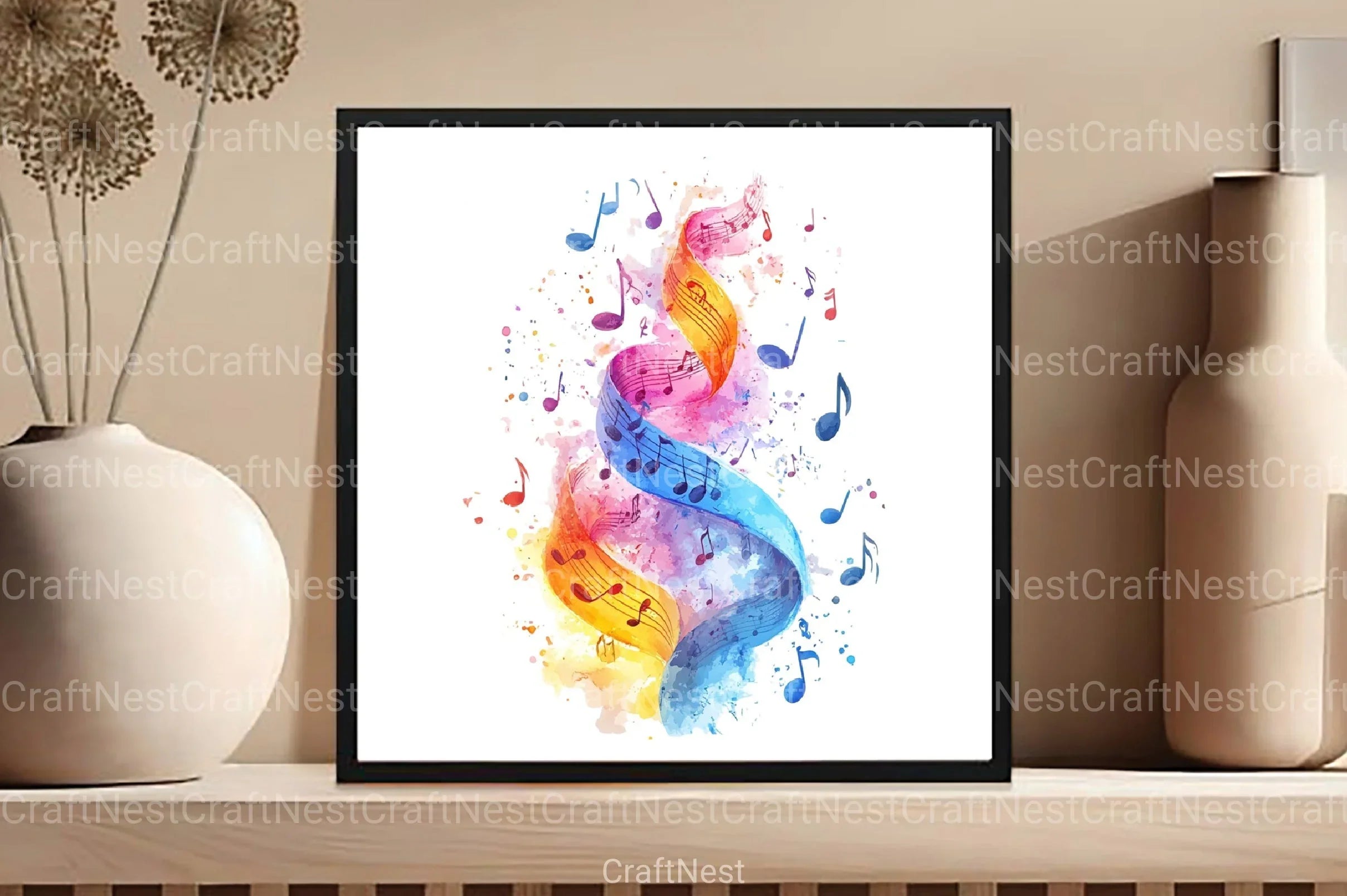 Musical Notes Clipart Bundle - CraftNest - Digital Crafting and Art