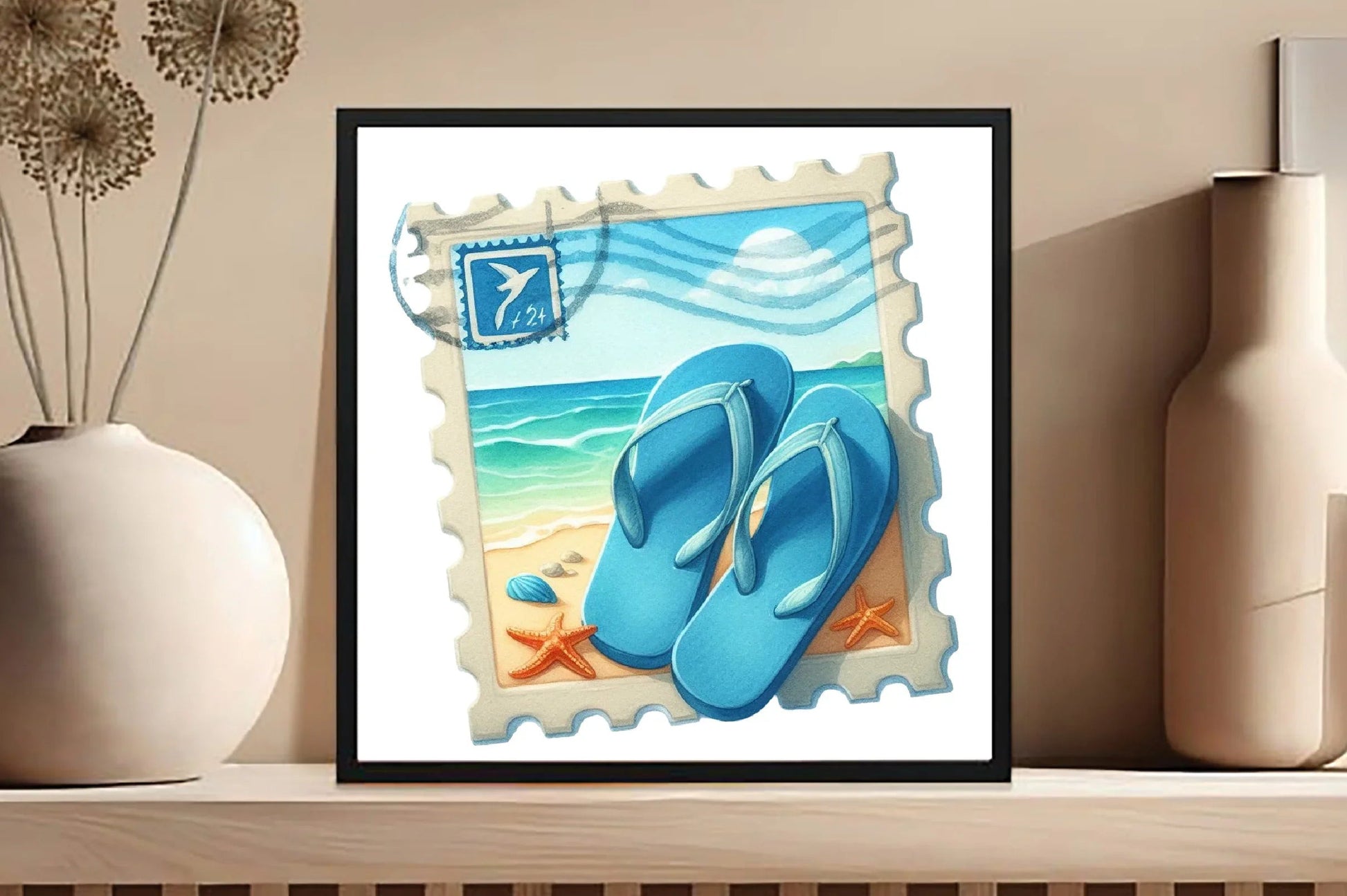 Retro Summer Postage Clipart Bundle - CraftNest - Digital Crafting and Art