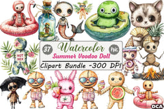 Summer Voodoo Doll Clipart Bundle - CraftNest - Digital Crafting and Art