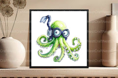 Summer Beach Octopus Clipart Bundle - CraftNest - Digital Crafting and Art