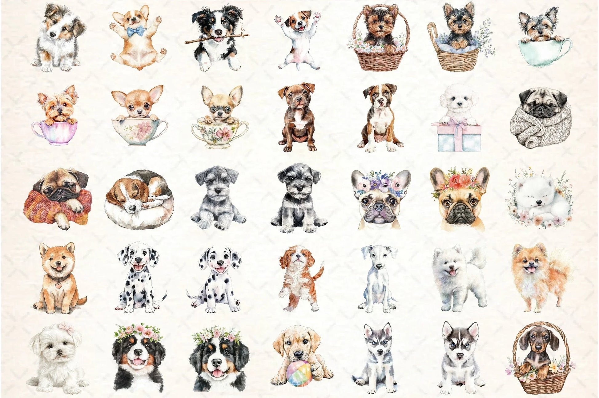 Cute Dog Clipart Bundle 82 - CraftNest - Digital Crafting and Art