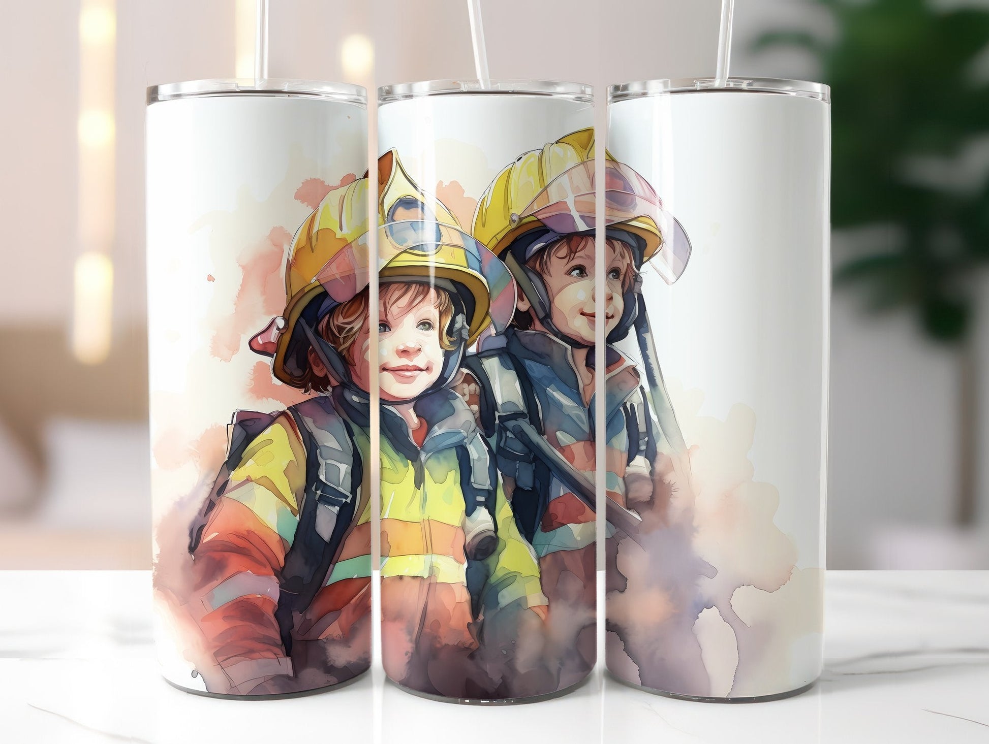 Kids Firefighter Tumbler Wrap - CraftNest