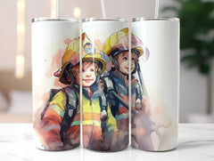 Kids Firefighter Tumbler Wrap - CraftNest