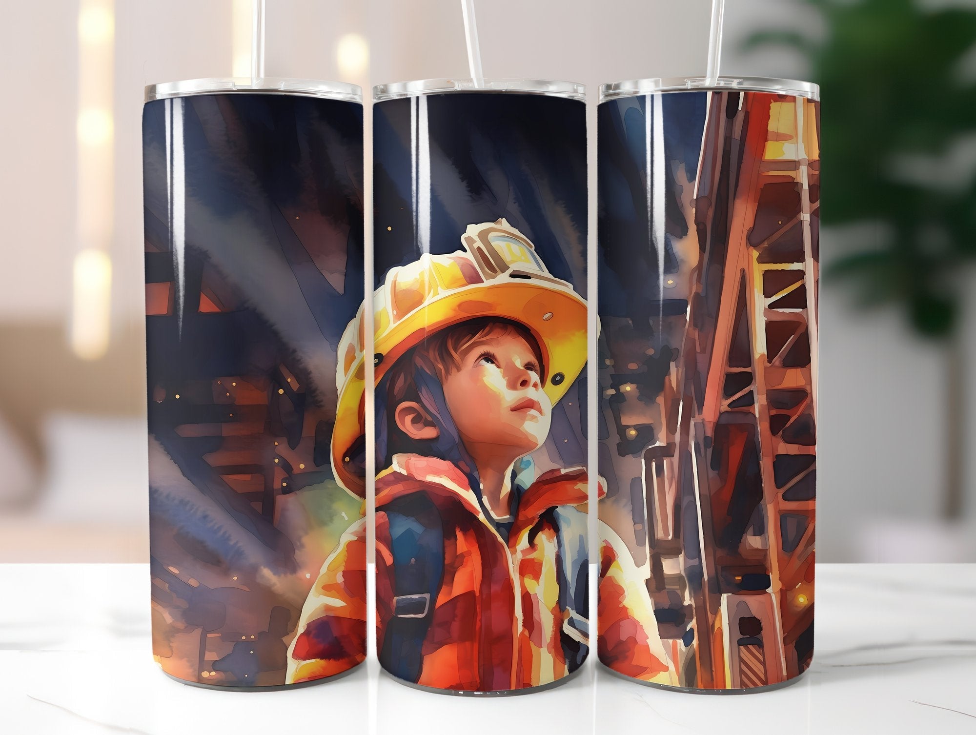 Kids Firefighter Tumbler Wrap - CraftNest