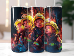 Kids Firefighter Tumbler Wrap - CraftNest