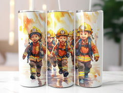 Kids Firefighter Tumbler Wrap - CraftNest