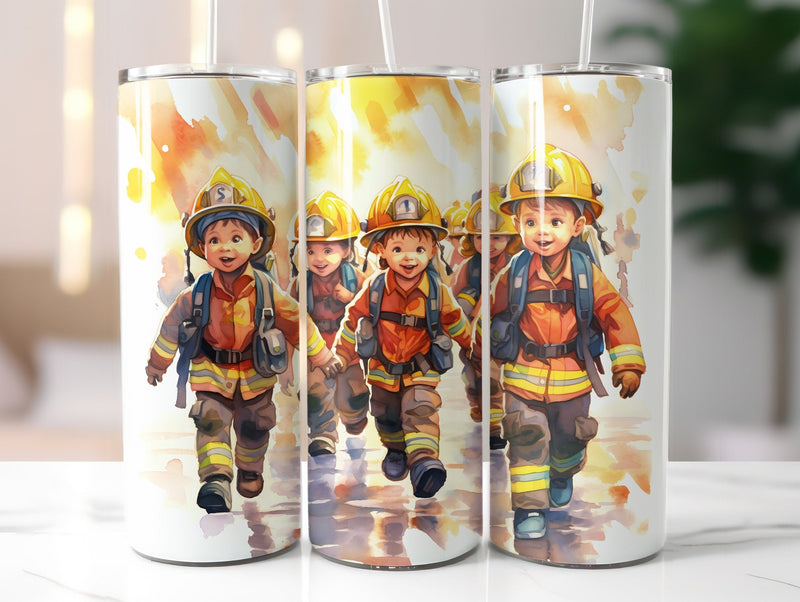 Kids Firefighter Tumbler Wrap - CraftNest