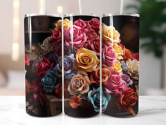 Late Roses of Autumn Tumbler Wrap - CraftNest