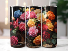 Late Roses of Autumn Tumbler Wrap - CraftNest