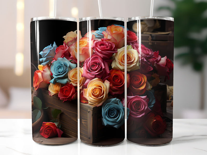 Late Roses of Autumn Tumbler Wrap - CraftNest