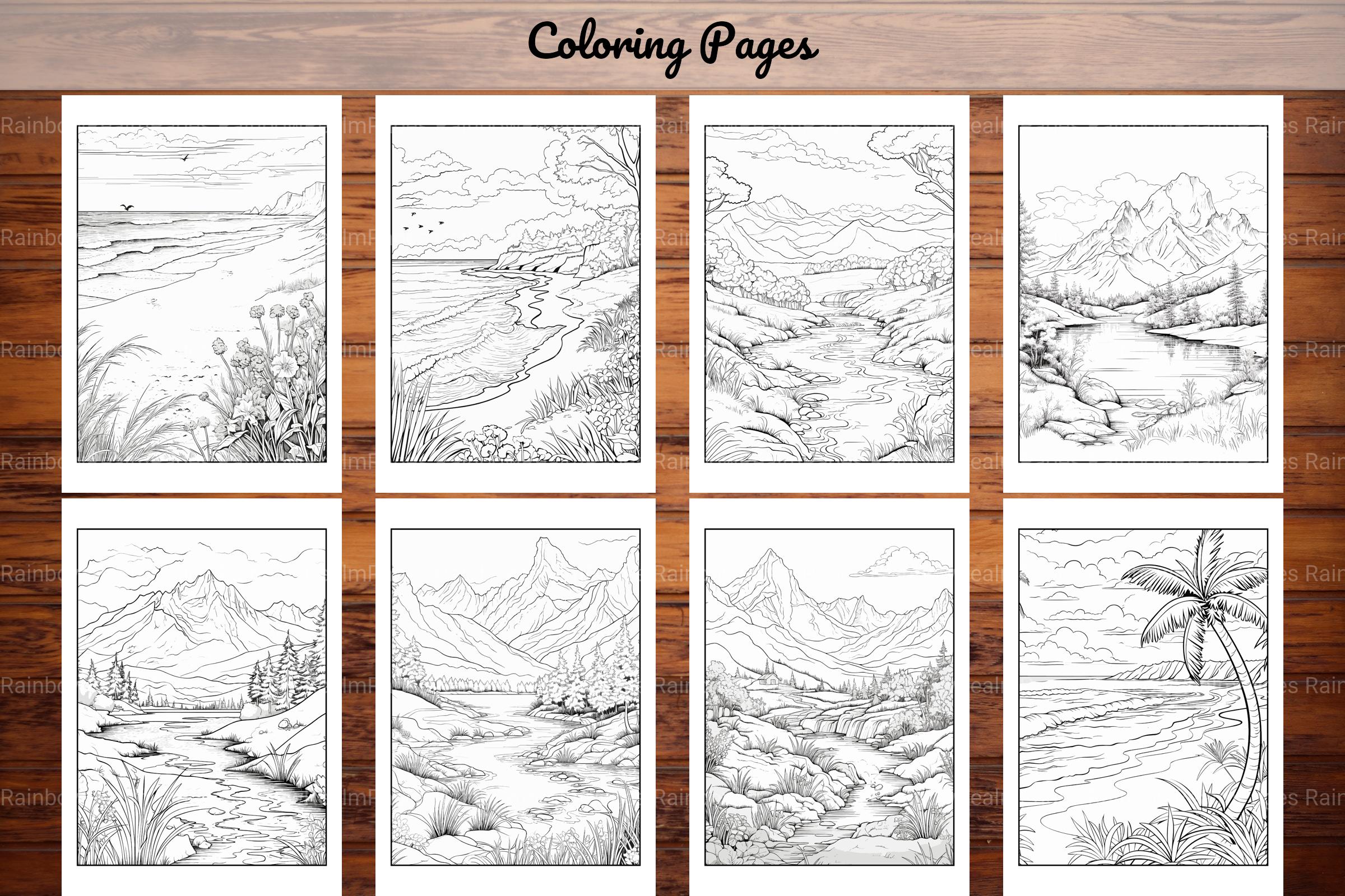 Nature Coloring Book