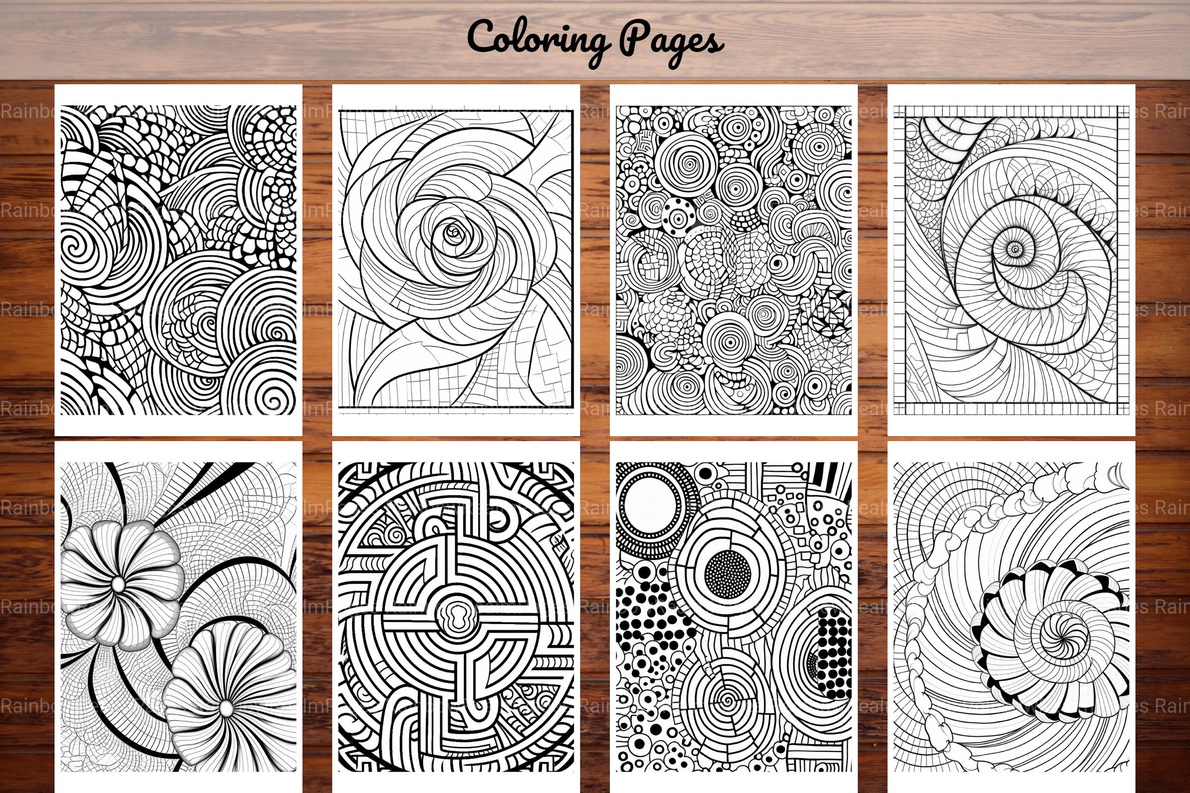 Geometric Coloring Book