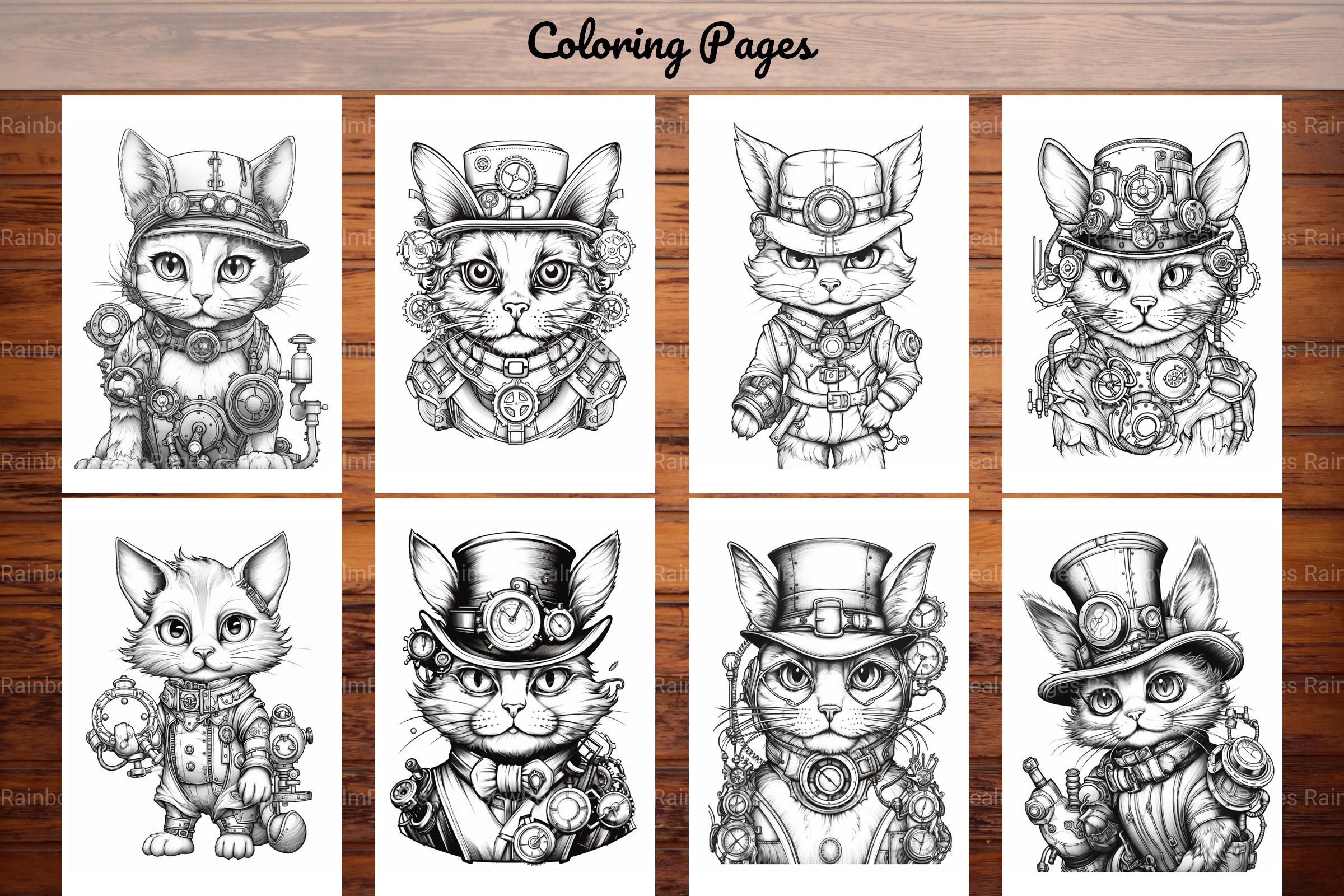 Cats Coloring Book